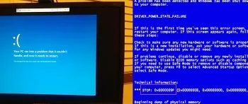 Lenovo blue screen error repair