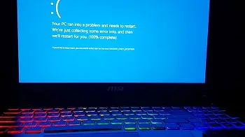 MSI blue screen