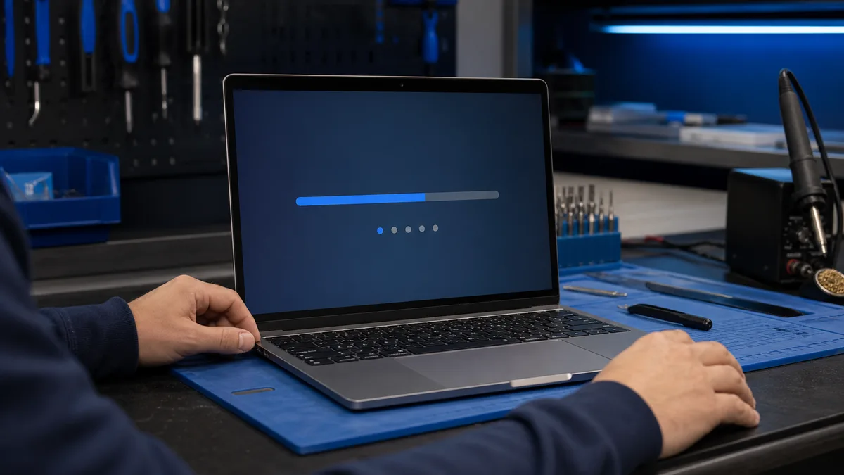 using a Windows built-in check at a repair bench